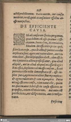 De Efficiente Causa