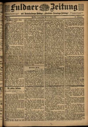 Ausgabe vom Donnerstag, den 13. April 1899.