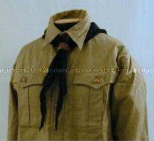 Tuch mit Lederknoten des Deutschen Jungvolks oder Jungmädel in der Hitler-Jugend