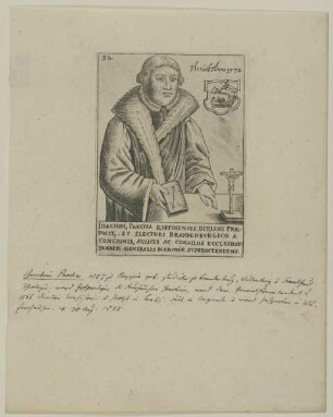 Bildnis des Joachim Pascha des Jüngeren