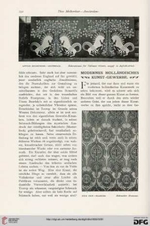 Modernes holländisches Kunst-Gewerbe