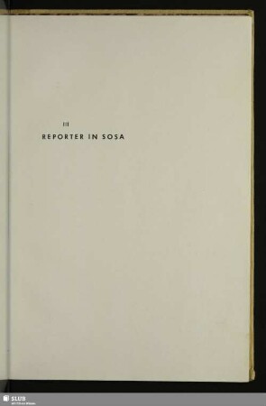 III Reporter In Sosa