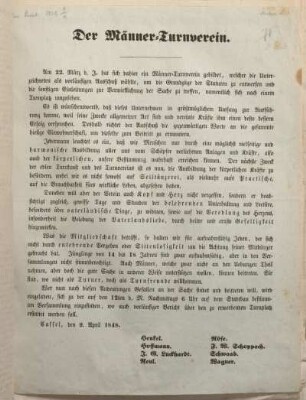 Der Männer-Turnverein.
