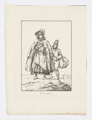 Vivandiére, Blatt 18 der Folge "Französische Militärkostüme"