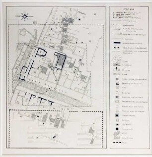 Grabungsplan des römischen Vicus von Schwarzenacker
