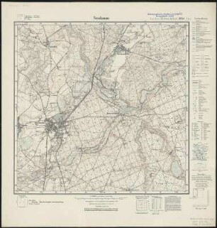 Meßtischblatt 3254 : Neudamm, 1936 : Neudamm. - Hrsg. 1893, bericht. 1934, mehrfarb. Ausg. 1936. - 1:25000. - [Berlin]: Reichsamt für Landesaufnahme, 1936. - 1 Kt.