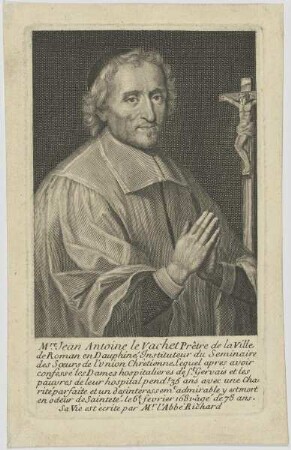 Bildnis des Jean Antoine le Vachet