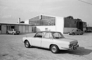 Inbetriebnahme des neuen Autohauses des Simca-Vertragshändlers H. Gablenz in der Ottostraße 18 a.