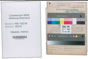 Entnazifizierung Helmut Neutzler , geb. 28.06.1920 (Postbeamter)