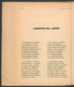 Lamentos del jardín