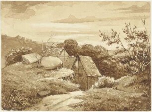 Gehöft in einer Landschaft