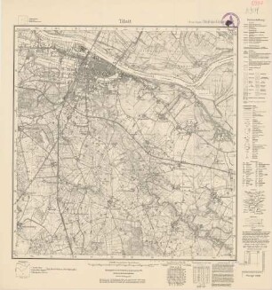 0997 Tilsit (4-cm-Karte) Meßtischblatt