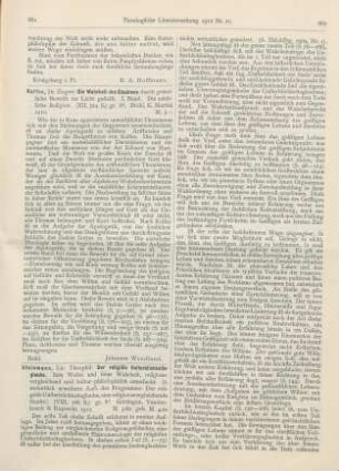 661-663 [Rezension] Steinmann, Theophil, Der religiöse Unsterblichkeitsglaube. Sein Wesen und seine Wahrheit, religionsvergleichend und kulturphilosophisch untersucht