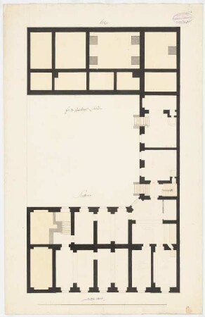 Wohnhaus und Atelier Johann Gottfried Schadow, Berlin: Grundriss Souterrain