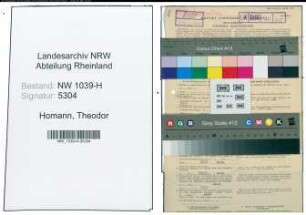 Entnazifizierung Theodor Homann , geb. 05.09.1900 (Schreiner)
