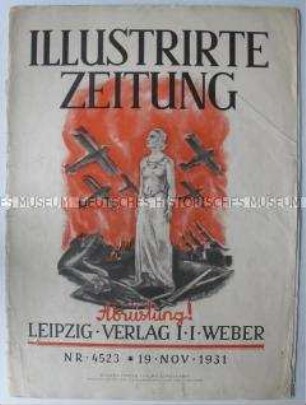 Wochenzeitschrift "Illustrirte Zeitung" zum Thema "Abrüstung"