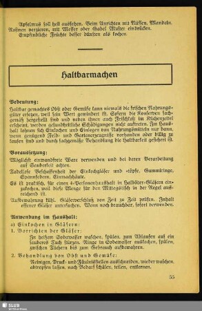 Haltbarmachen