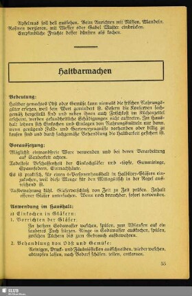 Haltbarmachen