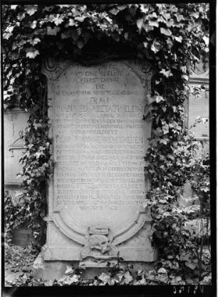 Heidelberg Peterskirche Grabstein Maria Elisabeth Thielein (gestorben 1696)