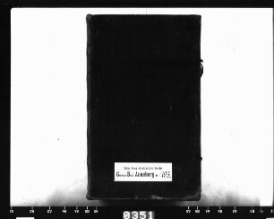 Hypothekenbuch für Frohnau und Kleinrückerswalde