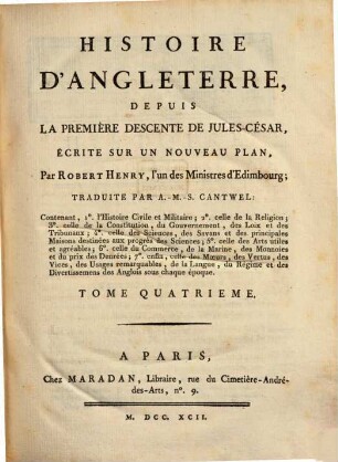 Histoire d'Angleterre, 4