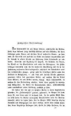 Hochgeehrte Versammlung