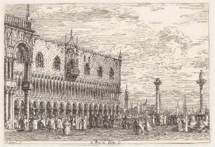 Le Piera del Bando. V. (Der Dogenpalast in Venedig), aus der Folge "Vedute altre prese da i luoghi altre ideate da Antonio Canal"