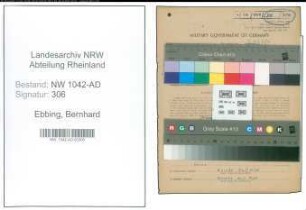 Entnazifizierung Bernhard Ebbing , geb. 17.03.1879 (Schreiner)