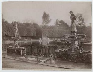 Boboli-Garten (Palazzo Pitti), Florenz: Ansicht, Isolotto, Brunnenbecken