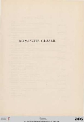 Römische Gläser (Nr. 127-142)