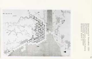 Feriendorf (Diplomarbeit bei Willy Kreuer): Restauration-, Hafen-, Bad- und Spielbezirk, Grundriss 1:200