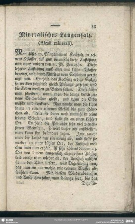 Mineralisches Laugensalz