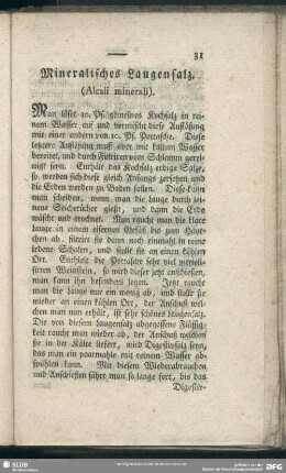 Mineralisches Laugensalz