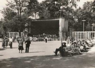 Bad Elster, Badeplatz mit Musikpavillon