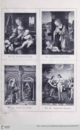 Tafel I - XXVIII