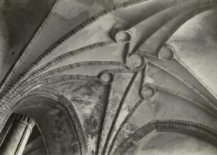 Evangelische Marienkirche. Inneres, Gewölbe der Taufkapelle am Westjoch des südlichen Seitenschiffes, Möbius 1955