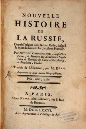 Nouvelle histoire de la Russie