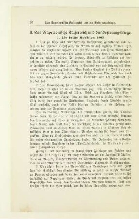 II. Das Napoleonische Kaiserreich und die Befreiungskriege