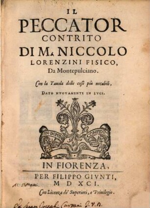 Il peccator contrito