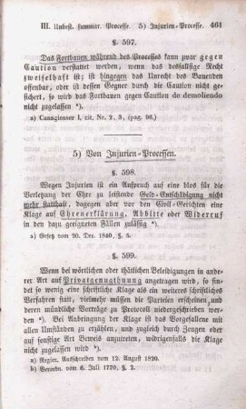 5) Von Injurien-Processen.