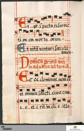 Antiphonen zu den kleinen Horen von Advent bis Ostern