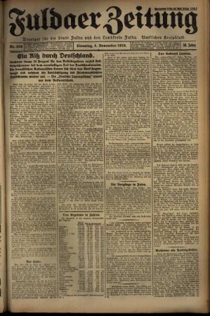 Ausgabe vom Dienstag, den 05. November 1929.