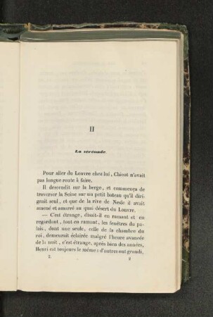 II La sérénade.