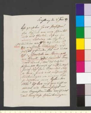 Brief von Stein, Felix von an Suphan, Bernhard