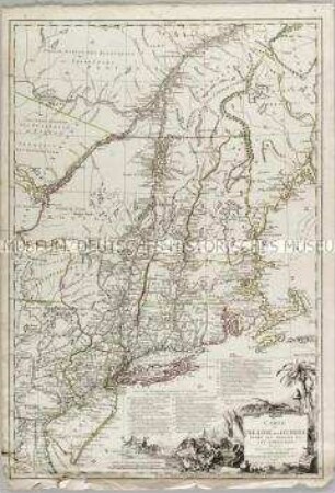 Carte du Théatre de la Guerre entre les Anglais et les Americains
