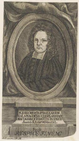 Bildnis des Ioh. Christoph Olearius