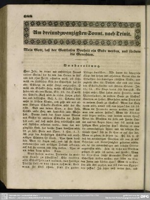 Am dreiundzwanzigsten Sonnt. nach Trinitatis