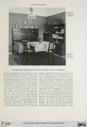 Bürgerliche Einrichtung von Theophil Müller, Dresden