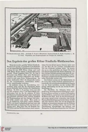 27: Das Ergebnis des großen Kölner Friedhofs-Wettbewerbes