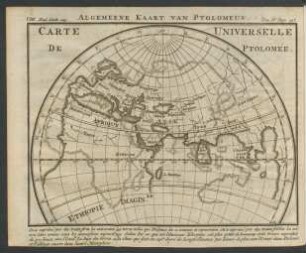 Tafel: Carte unverselle de Ptolomée.